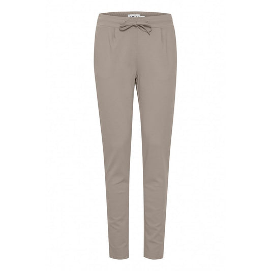 Beige Polyester Pant