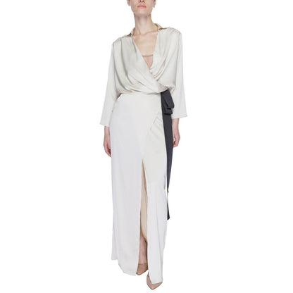 Beige Polyester Long
