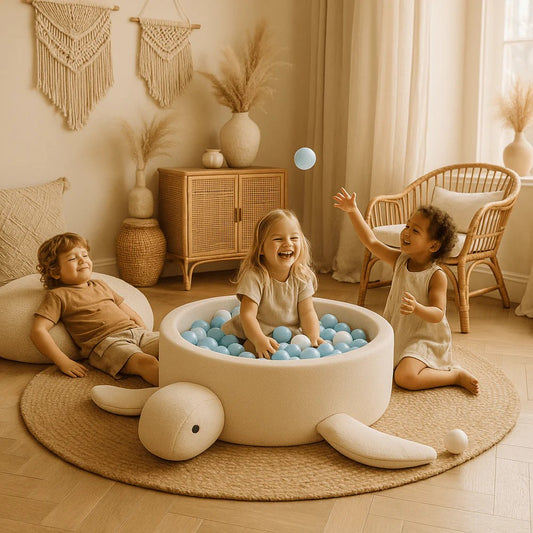 Foam Baby Ball Pit without balls - Turtle Boucle